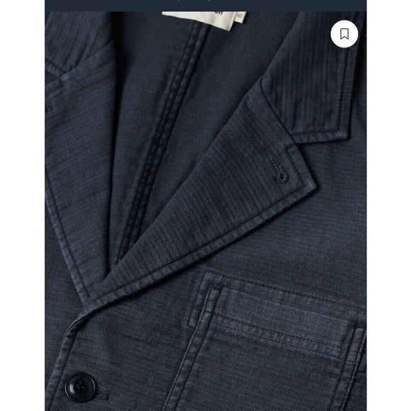 Taylor Stitch The Emerson Jacket Blazer In Navy  Double Cloth 40 M NEW Huckberry - Picture 10 of 14